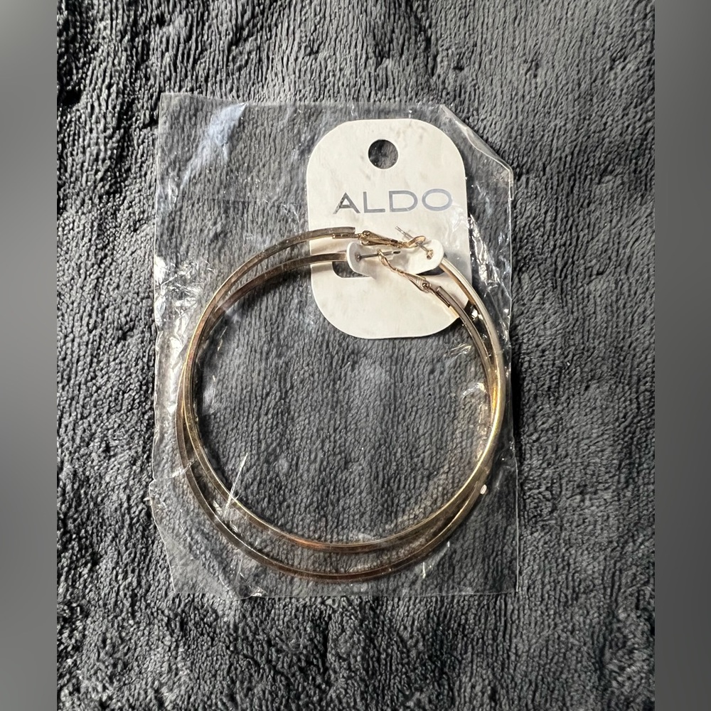 Large gold Aldo hoops